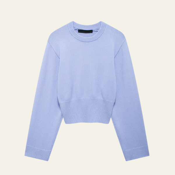 MILAN CROPPED KNIT SWEATER