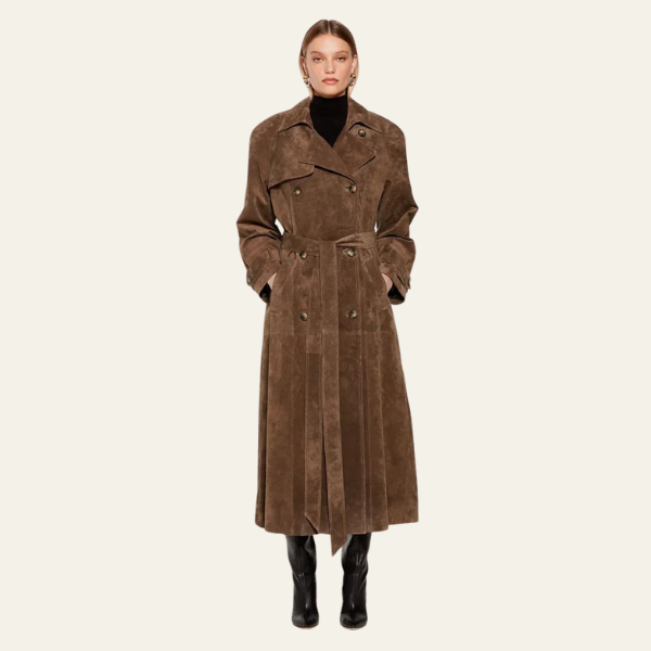 VIENNA SUEDE TRENCHCOAT