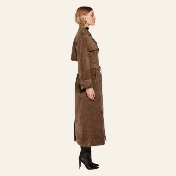 VIENNA SUEDE TRENCHCOAT