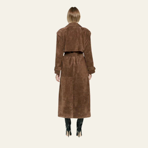 VIENNA SUEDE TRENCHCOAT