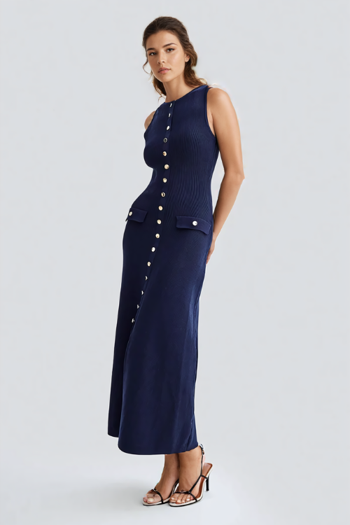 PARIS BUTTONED MAXI DRESS