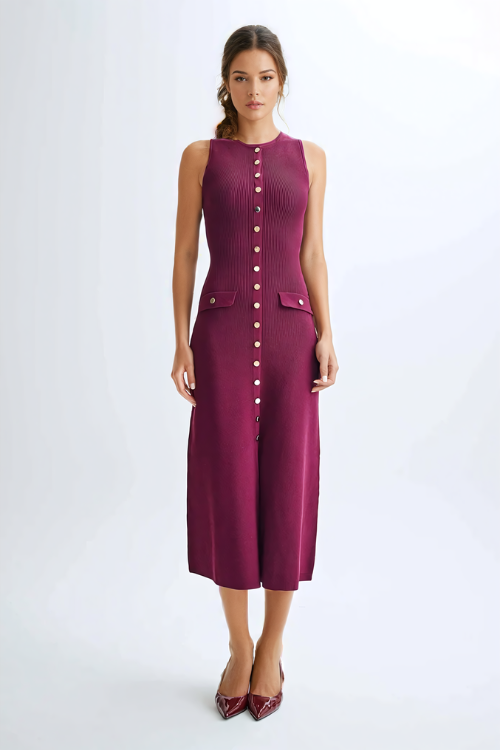 PARIS BUTTONED MAXI DRESS