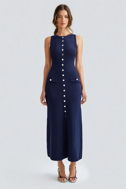 PARIS BUTTONED MAXI DRESS