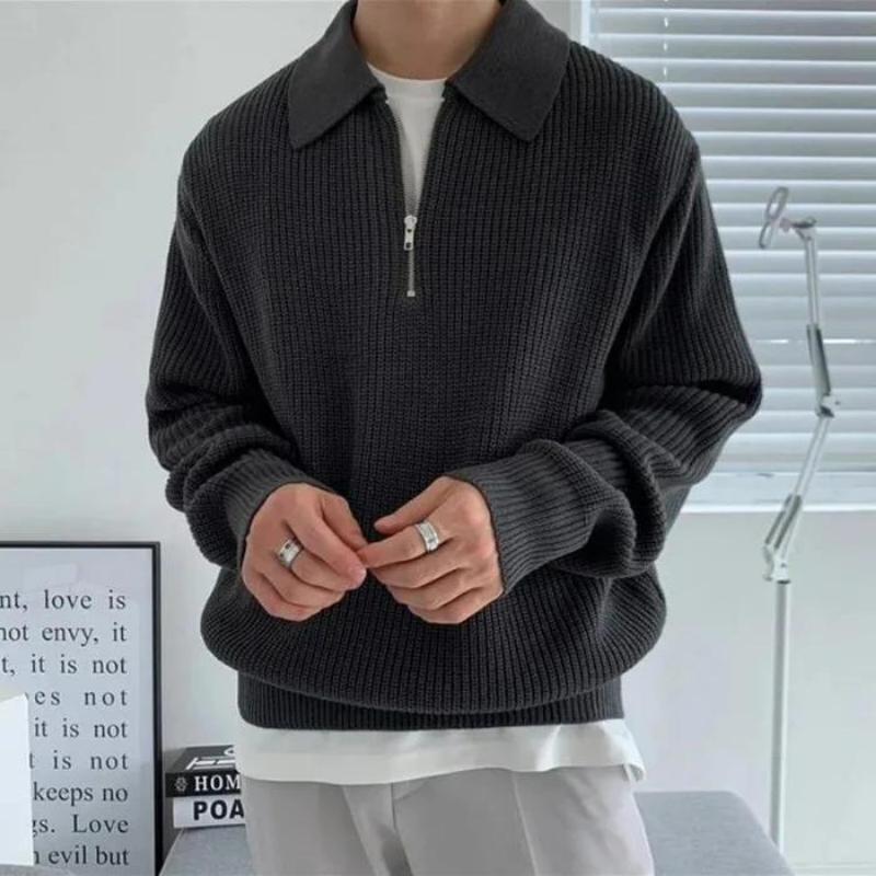 VENICE HALF ZIP SWEATER