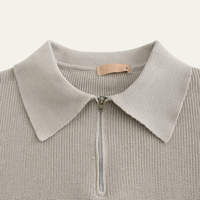 VENICE HALF ZIP SWEATER