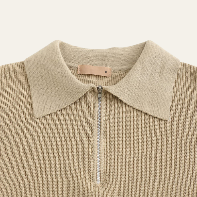 VENICE HALF ZIP SWEATER