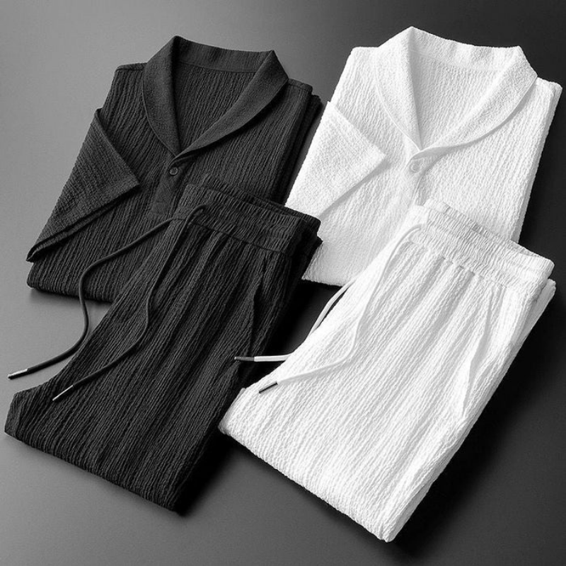 VIENNA COTTON POLO & PANTALON SUIT