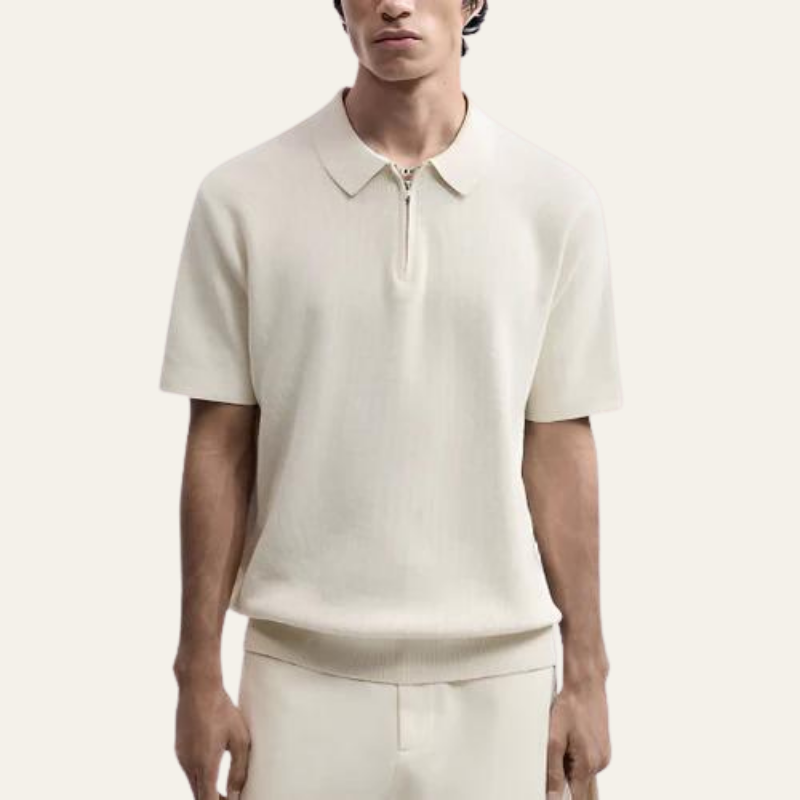 MONTE CARLO ZIP-UP POLO